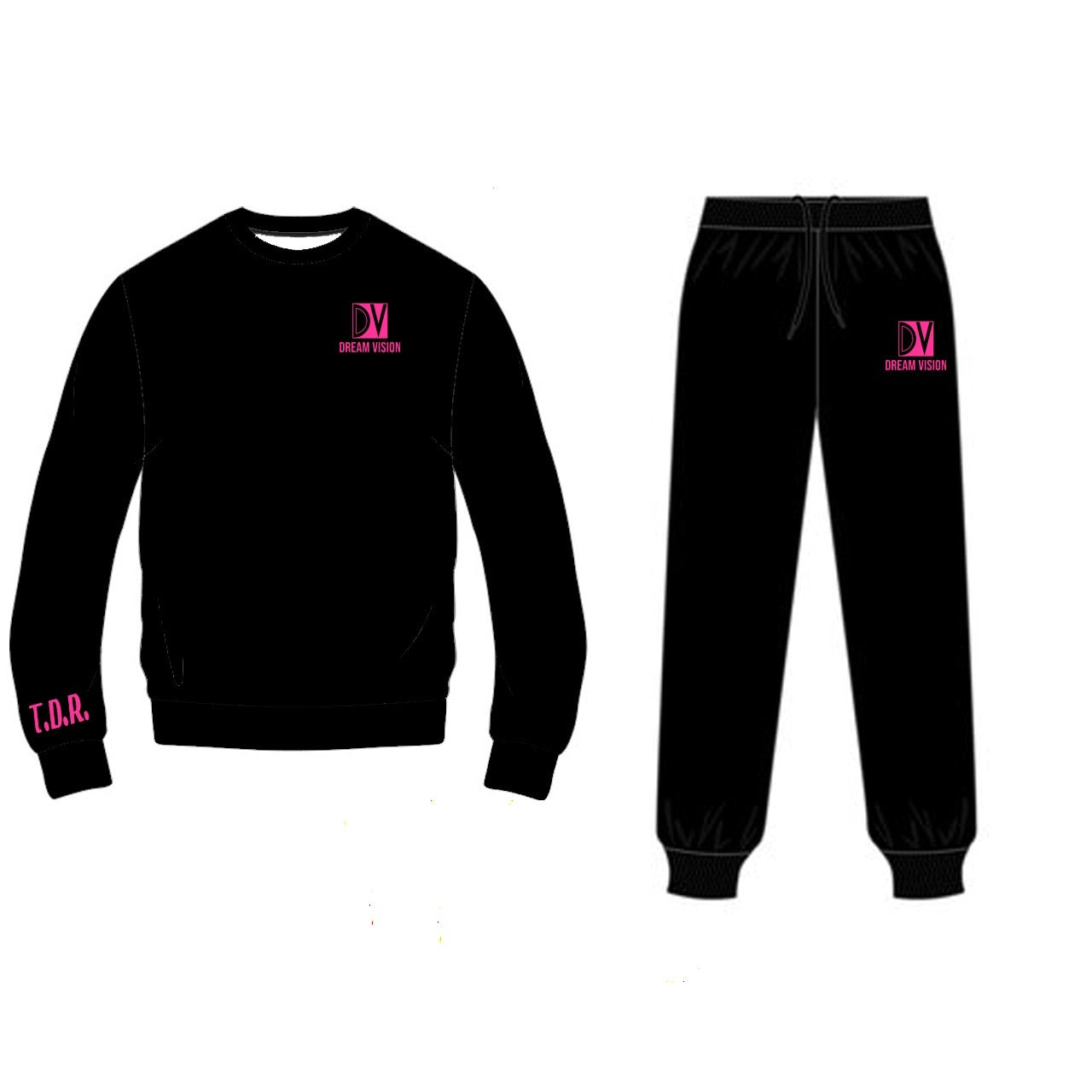 DreamVision "Pink Lemonade" 2 Piece Cotton Sweatsuit