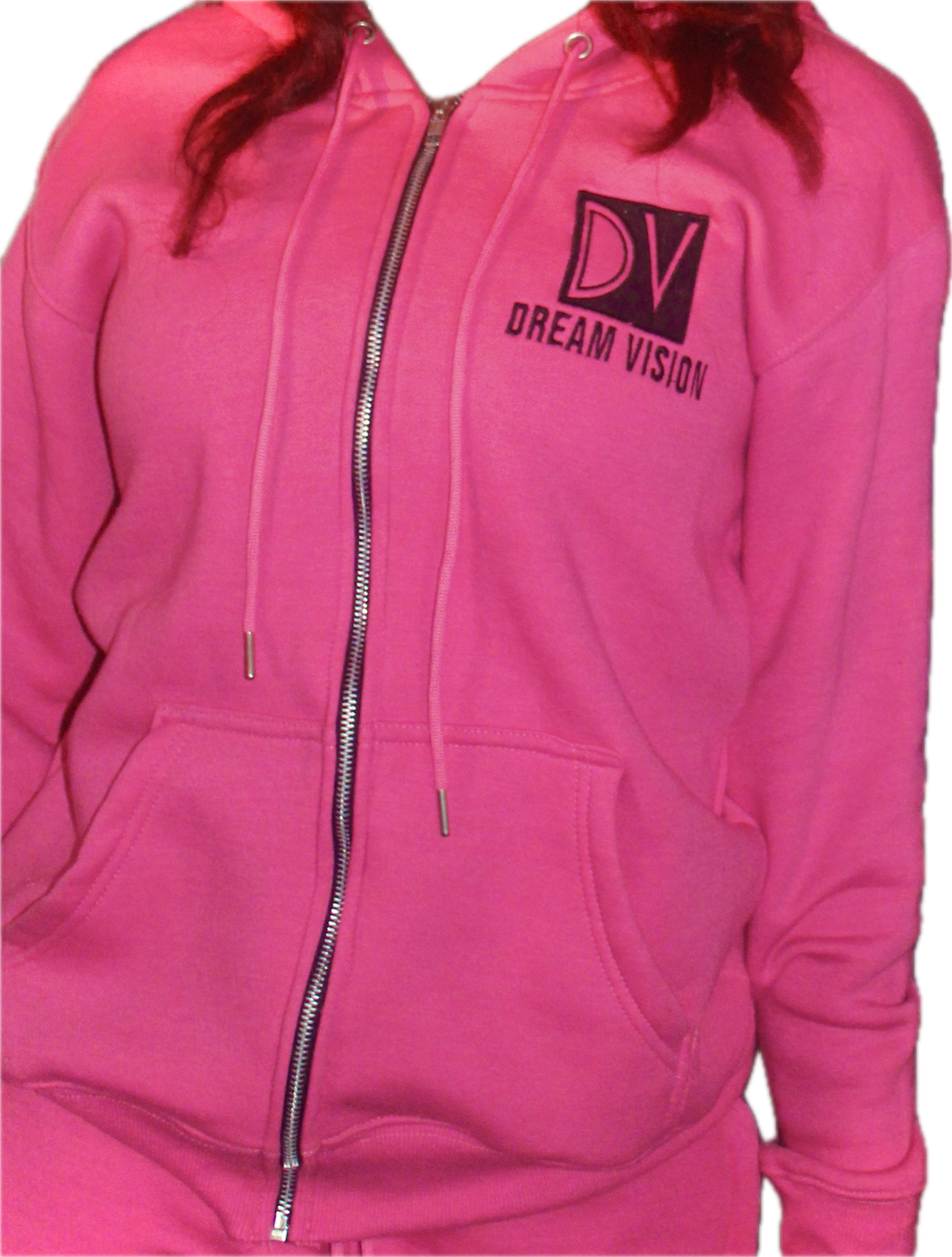 Pink 2 Piece Soft Cotton Zipper Sweatsuit