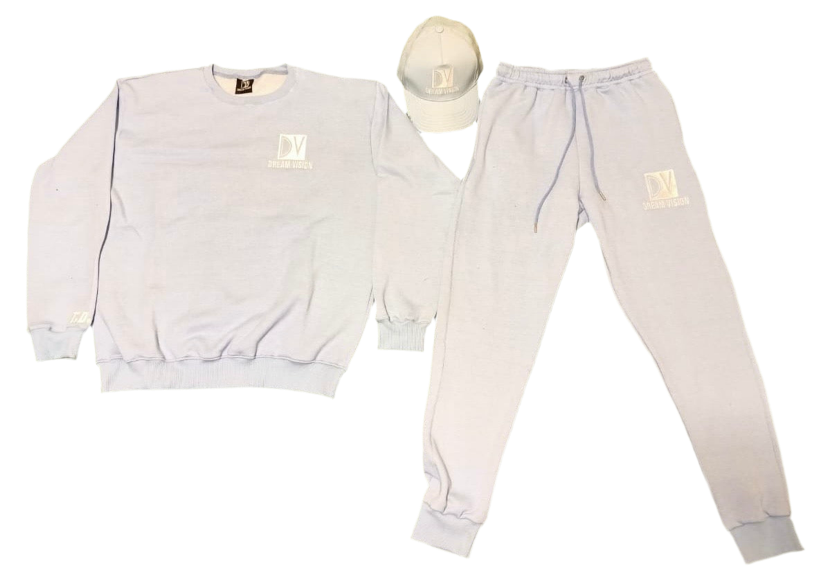 DreamVision "Icy Blue" 2 Piece Cotton Sweatsuit