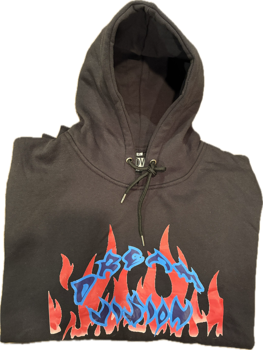 DreamVision "Flaming Hot" Black Hoodie