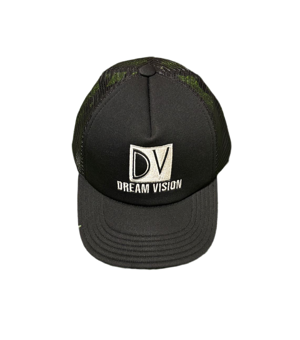Black Trucker Hat Embroidered Logo