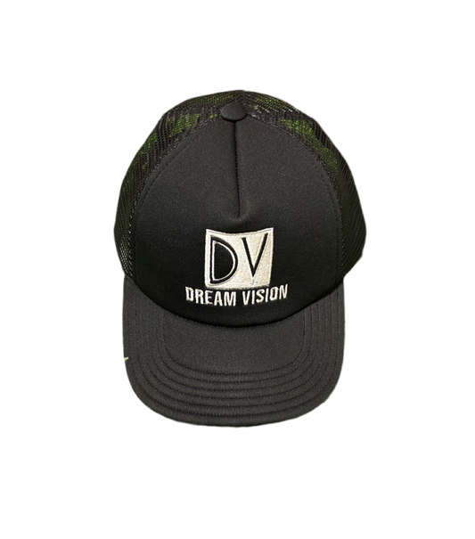 Black Trucker Hat Embroidered Logo