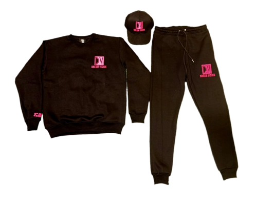 DreamVision "Pink Lemonade" 2 Piece Cotton Sweatsuit
