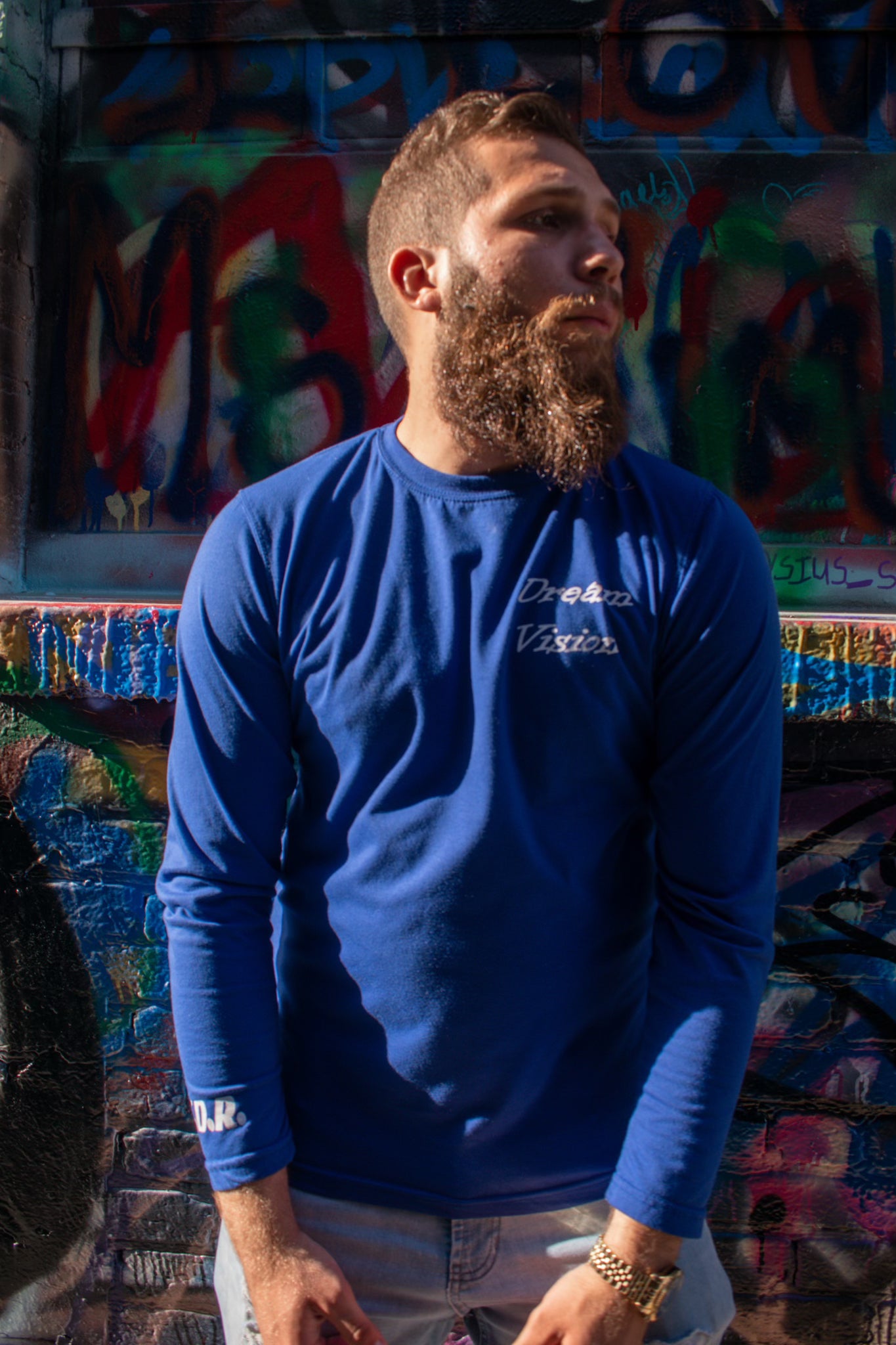 DreamVision TDR Signature Blue Long Sleeve Quote Tee