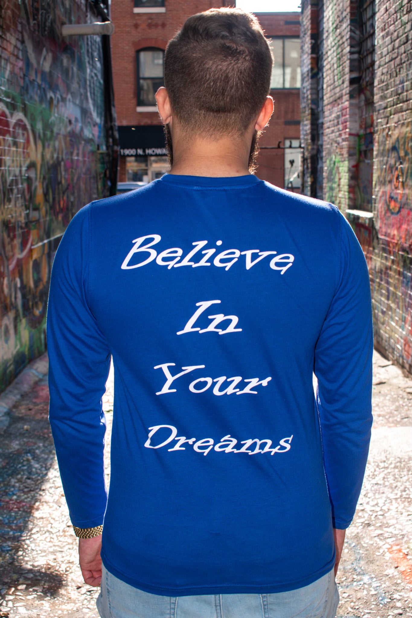 DreamVision TDR Signature Blue Long Sleeve Quote Tee